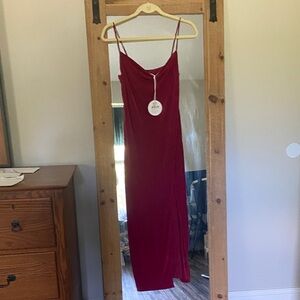 Petal & Pup Burgundy Maxi Dress